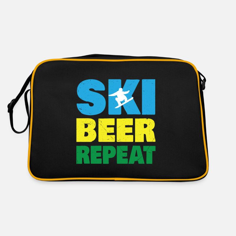 Ski Beer Répéter Drôle De Ski Sac Retro