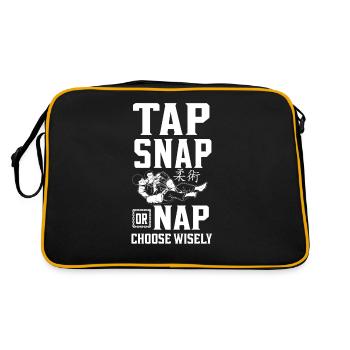 Jiu Jitsu Appuyez sur Snap ou Nap Choisissez - Sac Retro - noir/or - Dos