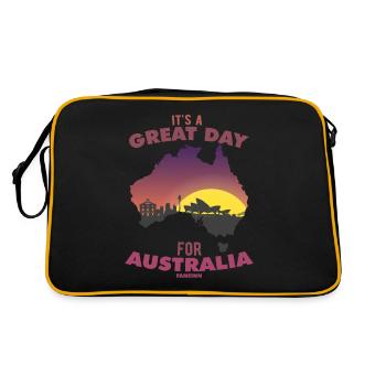 C’est un grand jour pour l’Australie - Sac Retro - noir/or - Dos