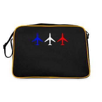 Airplane Airplanes - Retro Bag - black/gold - Back