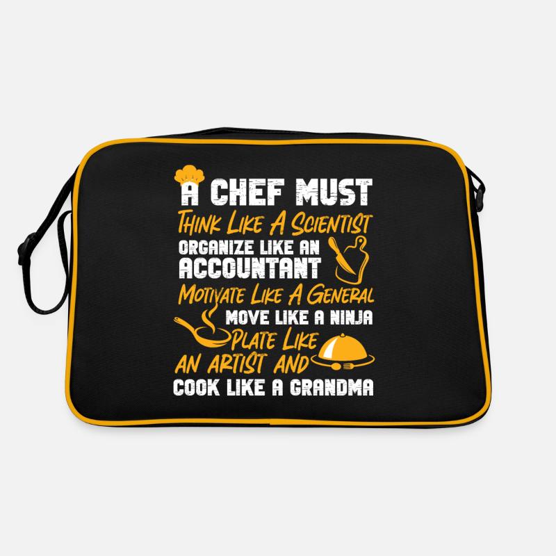 Cooking Cook Kitchen Chef A Chef Retro Bag