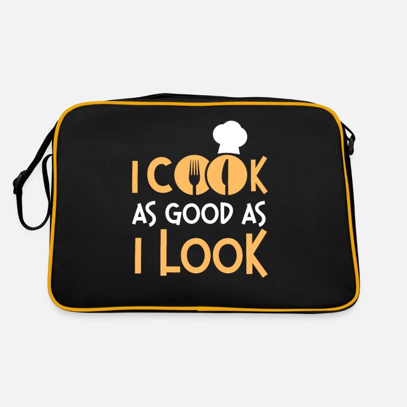 Cooking Cook Kitchen Chef I Cook Retro Tasche