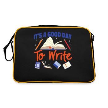 Écriture de livre Roman Écrivain & - Sac Retro - noir/or - Dos