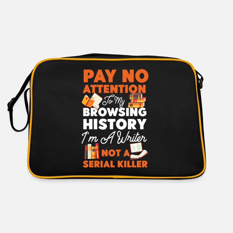 Writing Book Novel Writer & Retro Bag