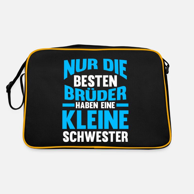 Besten Brüder haben eine Kleine Schwester Retro Tasche