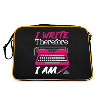 Writing Typewriter Novel Writer & - Retro Bag - black/gold - Back
