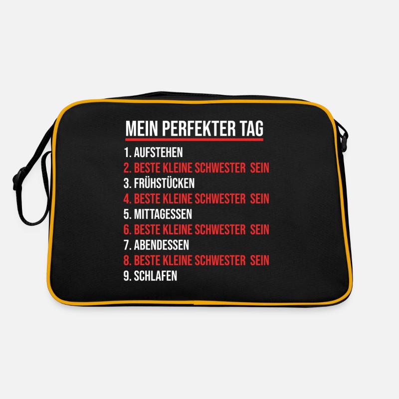 Schwestern Geschwister Schwester Retro Tasche