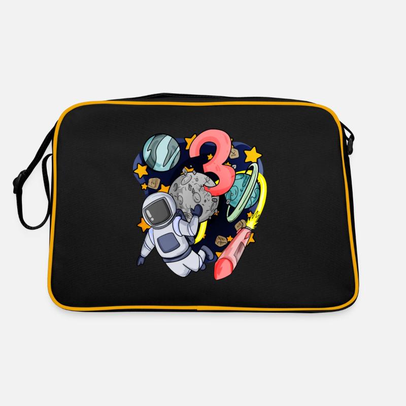 3 birthday boy - 3 years old - I am 3 Retro Bag
