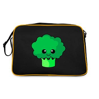 Broccoli Comic - Retro Tasche - Schwarz/Gold - Hinten