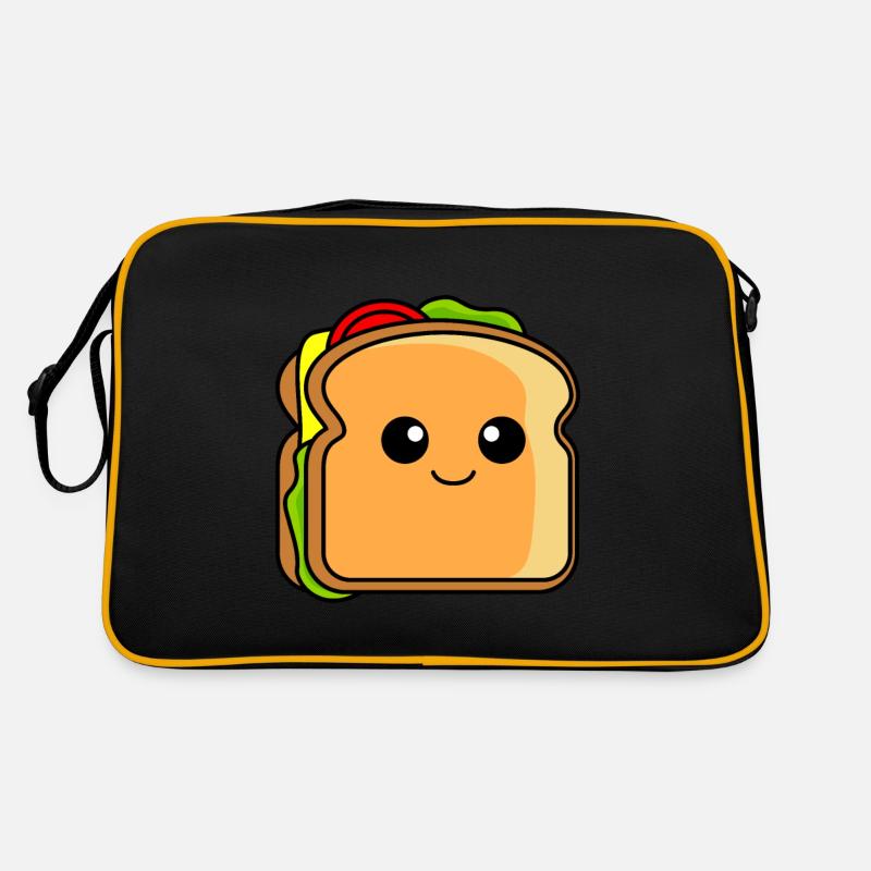 Sandwich Comic - Retro Tasche - Schwarz/Gold