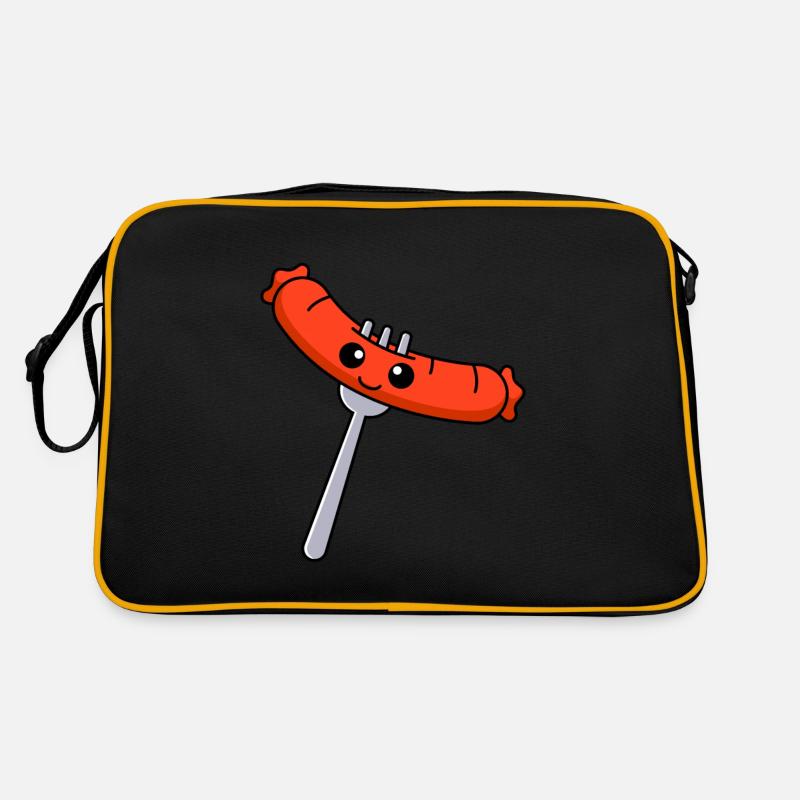 Würstchen Comic Retro Tasche