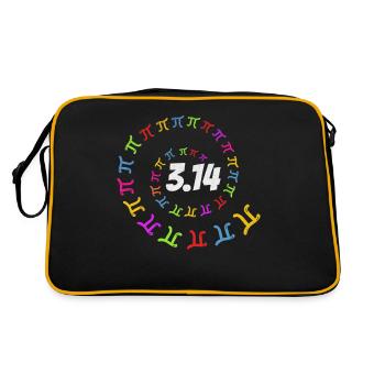 Pi Day 3.14 Pi Math Pi Number Pi Spiral Pi Day 2022 - Retro Bag - black/gold - Back