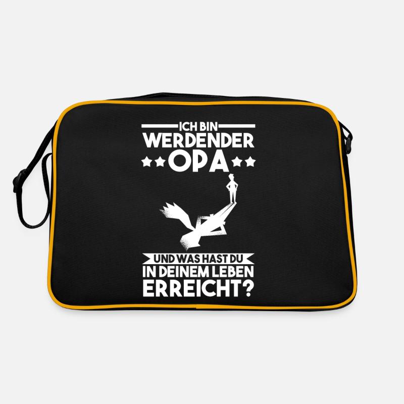 Werdender Opa Retro Tasche