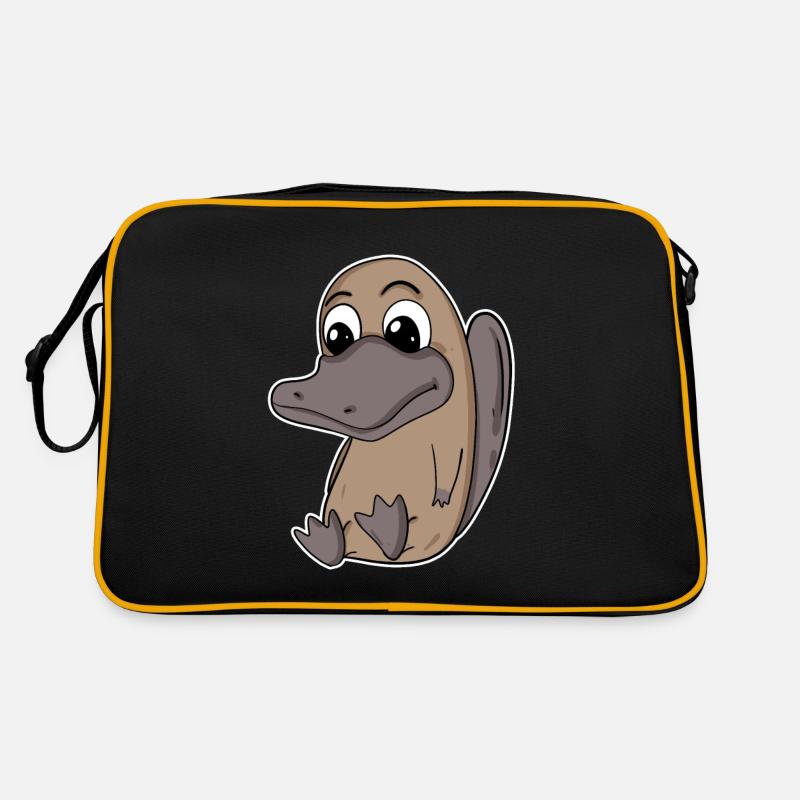 Ornithorynque - Sac Retro - noir/or