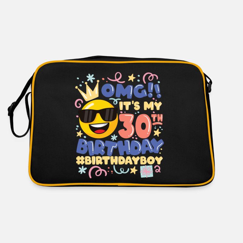 Omg! c’est mon 30e anniversaire Boy Emoticon Sac Retro