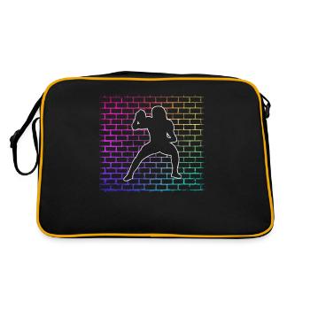 Footballeur - Sac Retro - noir/or - Dos