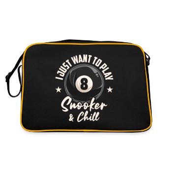 Billiards Pool Billiards Billiards Ball Billiards Cook 8Ball - Retro Bag - black/gold - Back