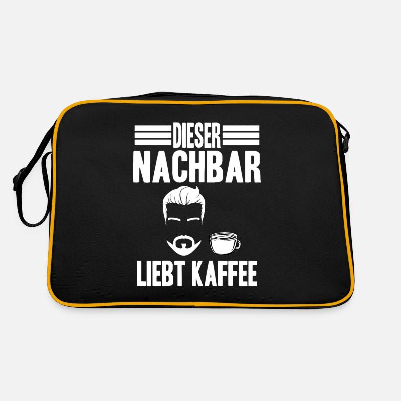 Kaffee Nachbar Retro Tasche