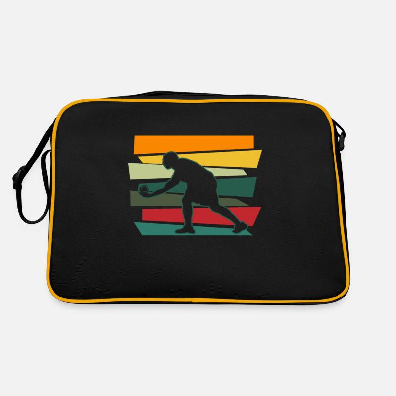 Boccia Boule Petanque Boulespieler Geschenk Retro Tasche