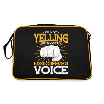 In the not Yelling My Boxing Coach Voice Boxtrainer - Retro Bag - black/gold - Back