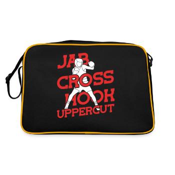 Boîtes d’uppercut Jab Cross Hook - Sac Retro - noir/or - Dos