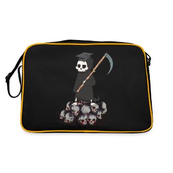 Horror Sense Master Grim Reaper Death Halloween - Retro Bag - black/gold - Back