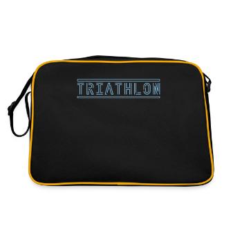 Triathlon - Retro Tasche - Schwarz/Gold - Hinten