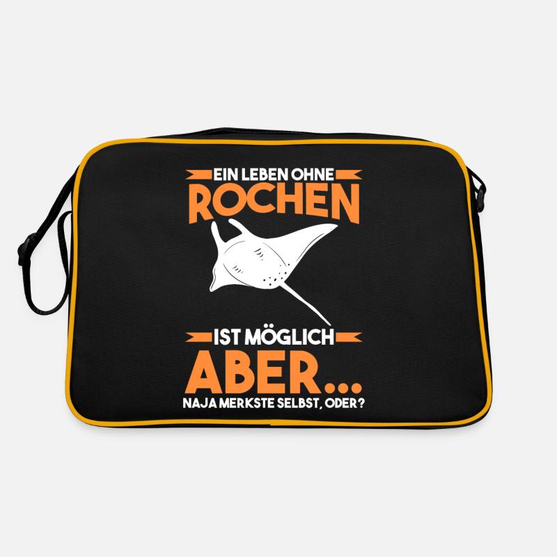 Rochen Mantarochen Retro Tasche