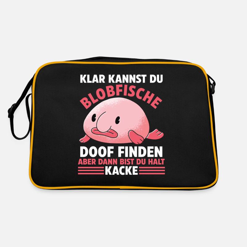 Blobfisch Retro Tasche