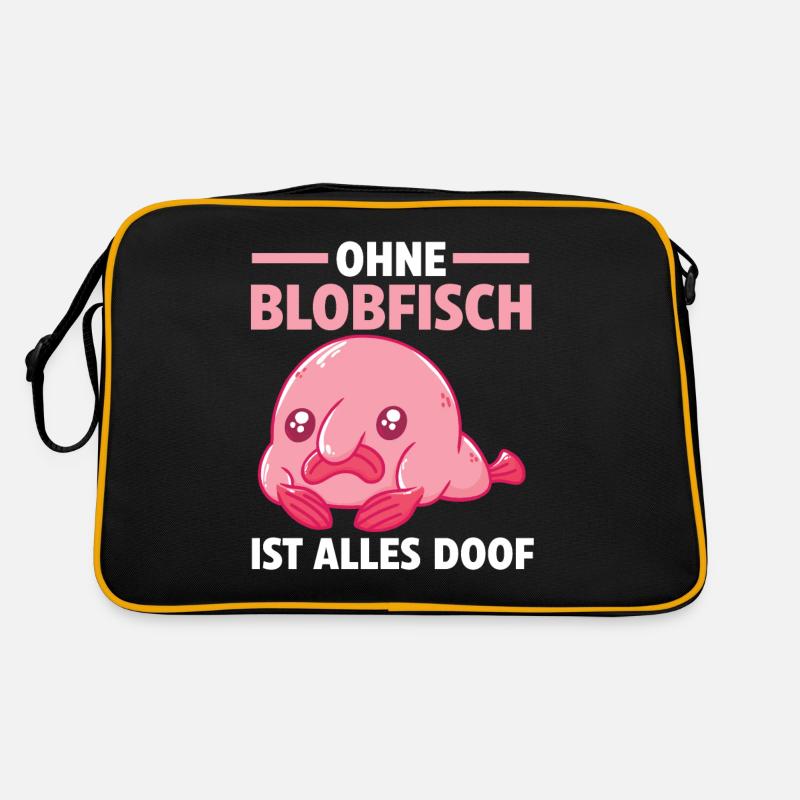 Blobfisch Retro Tasche