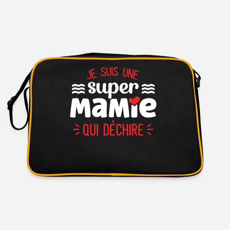 Super Mamie Qui Déchire Grand Mère Sac Retro