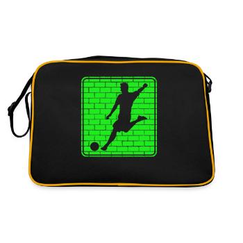 Football Football Logo - Sac Retro - noir/or - Dos