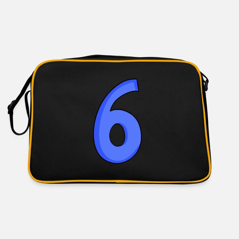 6 - Retro Tasche - Schwarz/Gold