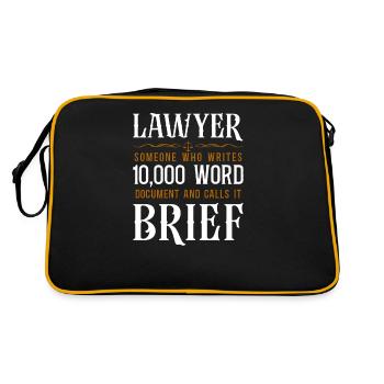 Jeune Avocat Avocat Avocat Avocat - Sac Retro - noir/or - Dos