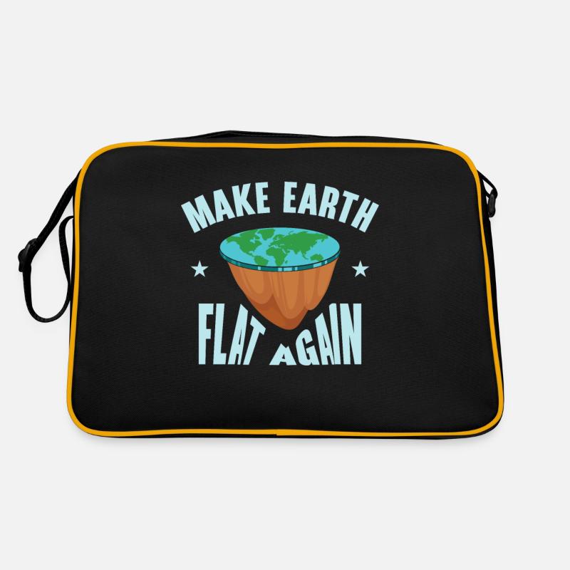 Flatten the earth again Retro Bag