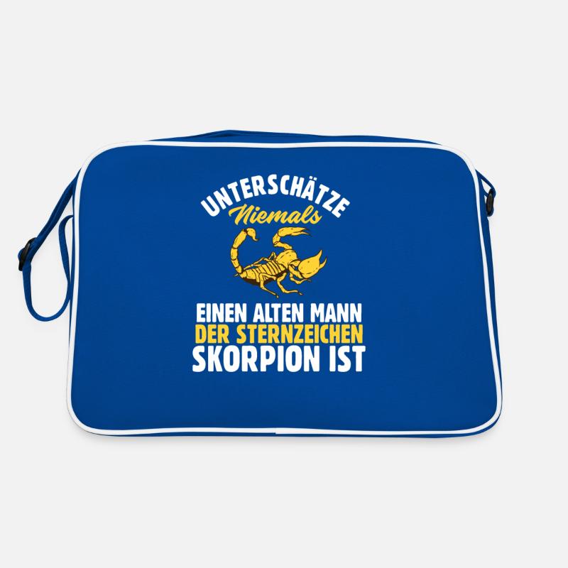 Sternzeichen Skorpion Retro Tasche