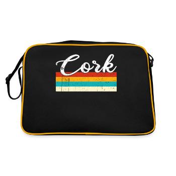 Cork Retro Vintage - Retro Bag - black/gold - Back
