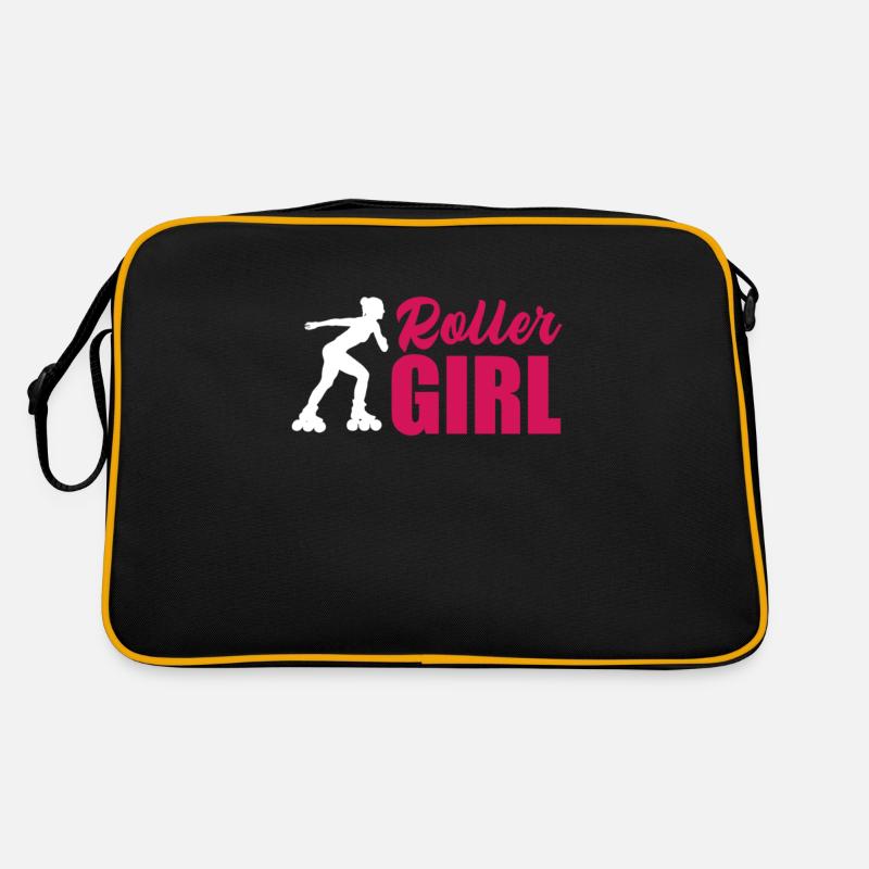 Inline Skater Inline Skating Inliner Rollerblades Retro Bag