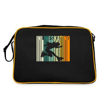 Inline Skater Inline Skating Inliner Rollerblades - Retro Bag - black/gold - Back