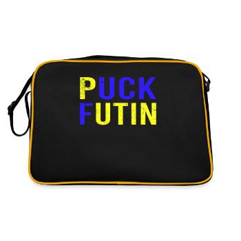 Ukraine Solidarity against the war - Retro Bag - black/gold - Back
