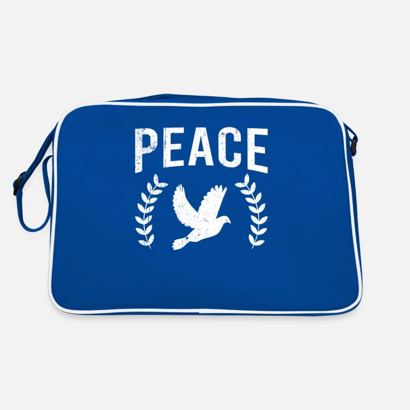 Friedenstaube Frieden Peace Retro Tasche
