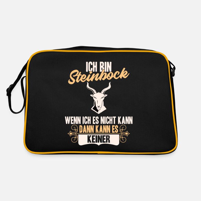 Sternzeichen Steinbock Retro Tasche