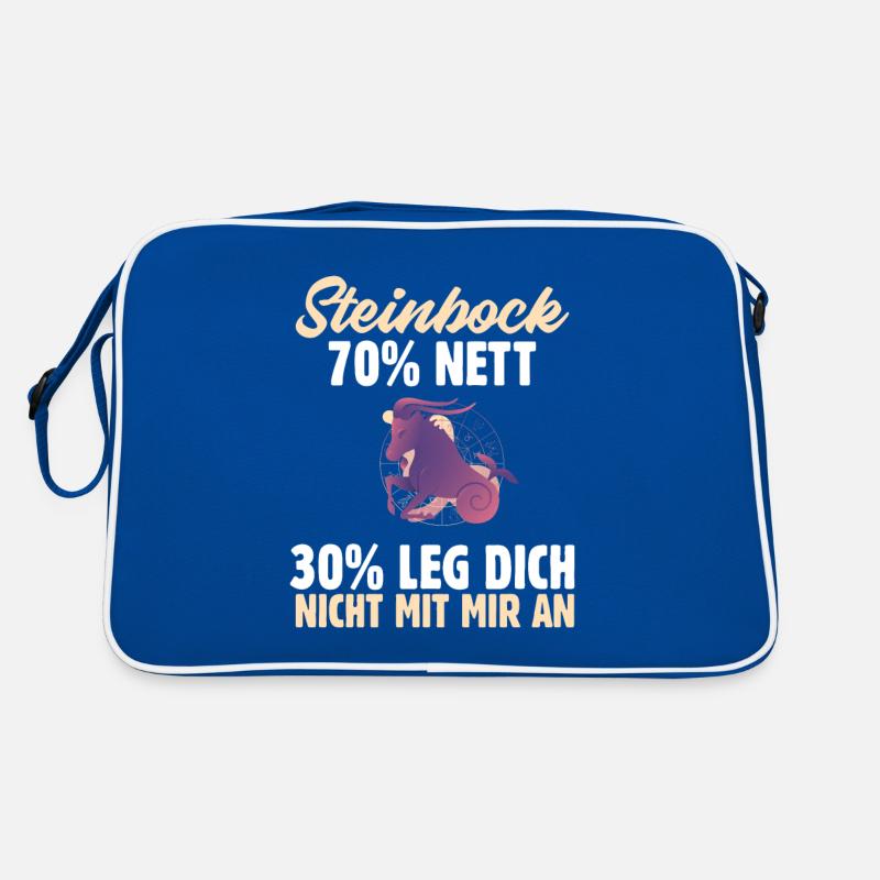 Sternzeichen Steinbock Retro Tasche