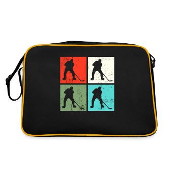 Hockey Hockey sur glace Rétro - Sac Retro - noir/or - Dos