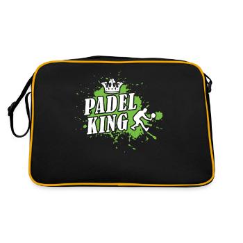 Padel King For the Best Padel Player - Retro Tasche - Schwarz/Gold - Hinten