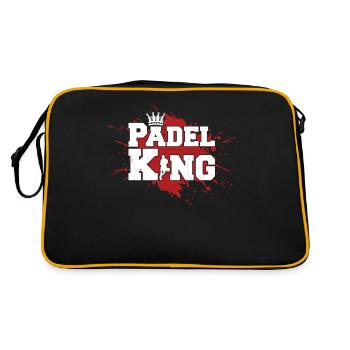Padel King For the Best Padel Player - Retro Tasche - Schwarz/Gold - Hinten