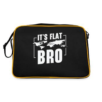 Es ist flach, Bro - Retro Tasche - Schwarz/Gold - Hinten