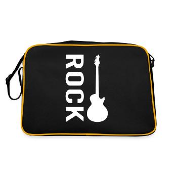 E Guitare Rock - Sac Retro - noir/or - Dos