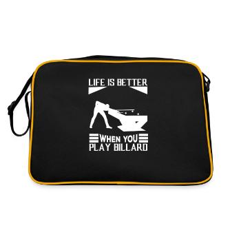 Billiards Pool Billiards Billiards Ball Billiards Cook 8Ball - Retro Bag - black/gold - Back