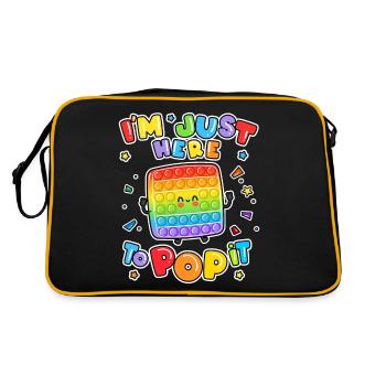Je suis juste ici pour le faire éclater Jeu de société Enfants Fidget - Sac Retro - noir/or - Dos